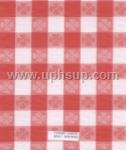 FBTB500-7 Fleece-Backed Vinyl Tablecloth, Red/White Tavern Check, 54" (PER YARD)