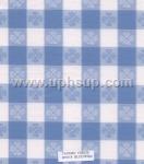 FBTB500-8 Fleece-Backed Vinyl Tablecloth, Blue/White Tavern Check, 54" (PER YARD)