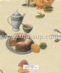 FBTWP135-1 Tablecloth, Fleece-Backed Vinyl  Luncheon Desserts, 54" (PER YARD)