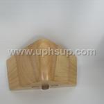 FURL6WTR Furniture Legs, Wood Triangle Leg Clearcoat Finished (EACH)