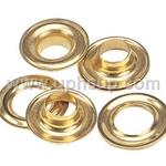 GROB3R Grommet (Brass) With Plain Washer, #3  7/16", 144 pcs. (PER BOX)