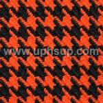 HTF02 Fabric Houndstooth - #02-7298926 Orange/Black, 57" (PER YARD)