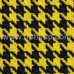 HTF03 Fabric Houndstooth - #03-7298924 Yellow/Black, 57" (PER YARD)