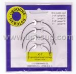 NECK7 Needles, 2-1/2", 3",  3-1/2",  4" Extra Light Curved Round Point (PER PACK)