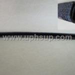 SWDSO-150 Snap On Windlace - Double-Lip Trim, Black, 1/8" flange (PER YARD)