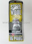SWL000 Steel Wool Pads - #000, 16 pads (PER PACK)