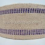 WBF09R Webbing - Jute, 9 lb., (blue stripe), 3.5" wide x 72 yds.  (PER ROLL)