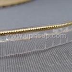 WCNG1 Welt Cord - Auto Seat, Gold Tinsel (PER YARD)