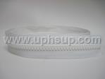 ZIP10PW Zipper - Marine #10, White Molded  Plastic (PER YARD)