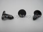 ATF3-10657 AUTO TRIM FASTENERS, #10657 Weatherstrip - black nylon, 11/64" hole size, 11mm head diameter (50 PCS.)