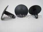 ATF26-5632 AUTO TRIM FASTENERS #5632, 1/4" hole size, 25mm head diameter, black nylon (50 PCS.)