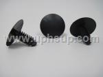 ATF38-1149 AUTO TRIM FASTENERS, #1149, 17/64 hole size, 1" head diameter, black nylon shield retainers (25 PCS.)