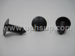 ATF48-10557 AUTO TRIM FASTENERS, #10557 Retainer - black nylon, 9/32" hole size (50 PCS.)