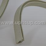 SWDSO-156R Snap On Windlace - Double-Lip Trim, Off White, 1/8” flange, 100 ft. (PER ROLL)