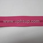 ZIP3N15SR10 Zippers - #3 Nylon, Soft Rose, 10 yds. with 10 gold slides (PER ROLL)