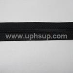 ZIP3N20BL10 Zippers - #3 Nylon, Black, 10 yds. with 10 black slides (PER ROLL)