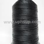 THC744Q Contrast Thread-T-270 BONDED NYLON Thread, #744Q  Black, 8 oz. spool