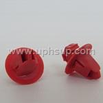 ATF9946 AUTO TRIM FASTENERS.
 Red Nylon. Fender Moulding Clips. (10 PCS.)