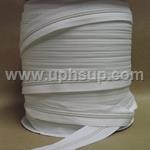 ZIP5NWR100 Zippers - #5 Nylon, White Nylon Spiral, 100 yds. (PER ROLL)