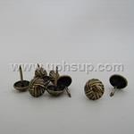 DN6844K-100 Decorative Nails - Overlap, 7/16" diameter, 1/2" shank, 100 pcs. (PER BAG)