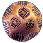 DN7003-OCLR1/2-100 Decorative Nails - Oxford Old CopperLaquered Rolled, 7/16" diameter, 1/2"shank 100 pcs. (PER BAG)