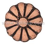 DN7001-OCLR1/2-100 Decorative Nails - Daisy Old Copper Lacquer Rolled, 7/16" diameter, 1/2" shank, 100 pcs. (PER BAG)