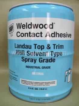 ADHD5G Adhesive - DAP Weldwood, Landau Top & Trim, 5 gallon natural (EACH)