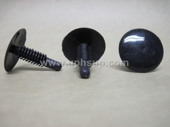 ATF31-5627 AUTO TRIM FASTENERS #5627, black nylon trim panel retainer, 1/4" hole size, 1" head diameter (EACH)