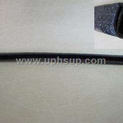 SWDSO-150 Snap On Windlace - Double-Lip Trim, Black, 1/8" flange (PER YARD)