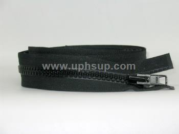 ZIP10B96 Zippers - Marine #10, Black Molded Plastic, 96" with double slide (EACH)