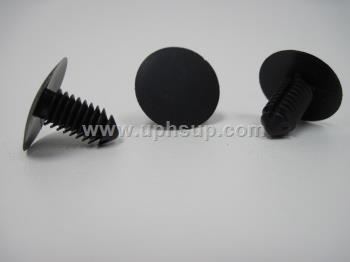 ATF58-10469 AUTO TRIM FASTENERS, #10469 Shield - black nylon, 23/64" hole size, 24mm head diameter (25 PCS.)