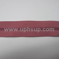 ZIP3N13PP10 Zippers - #3 Nylon, Pink Peace, 10 yds. with 10 gold slides (PER ROLL)