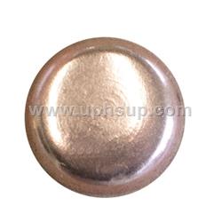 DN6940-CP1/2-100 Decorative Nails - Copper Plated - Flat Head, 1/2" diameter, 1/2" shank, 100 pcs. (PER BAG)